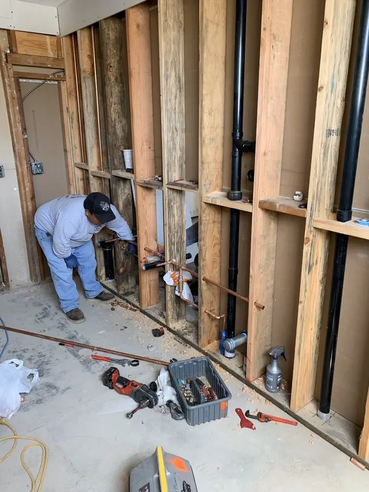 Commercial rough-in plumbing for Trenchless Sewer Repair in Cross Bayou